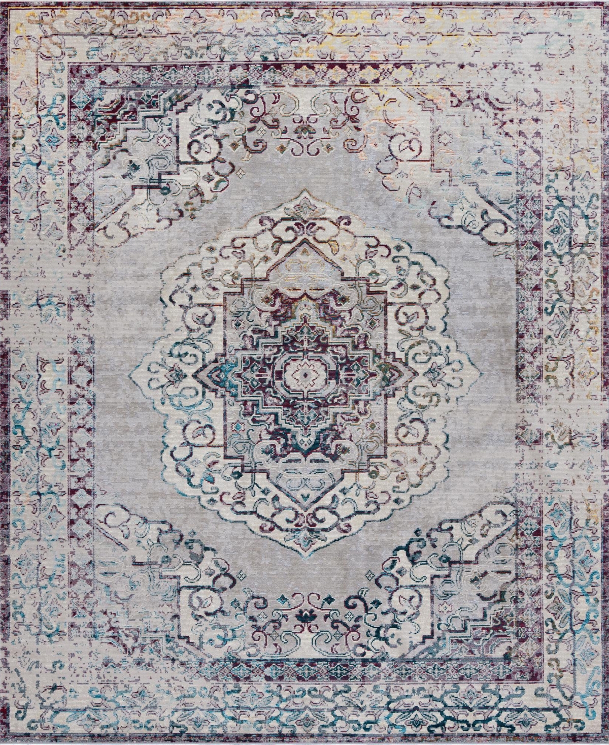 Bayshore Home Amulet Clover 8' x 10' Area Rug - Gray