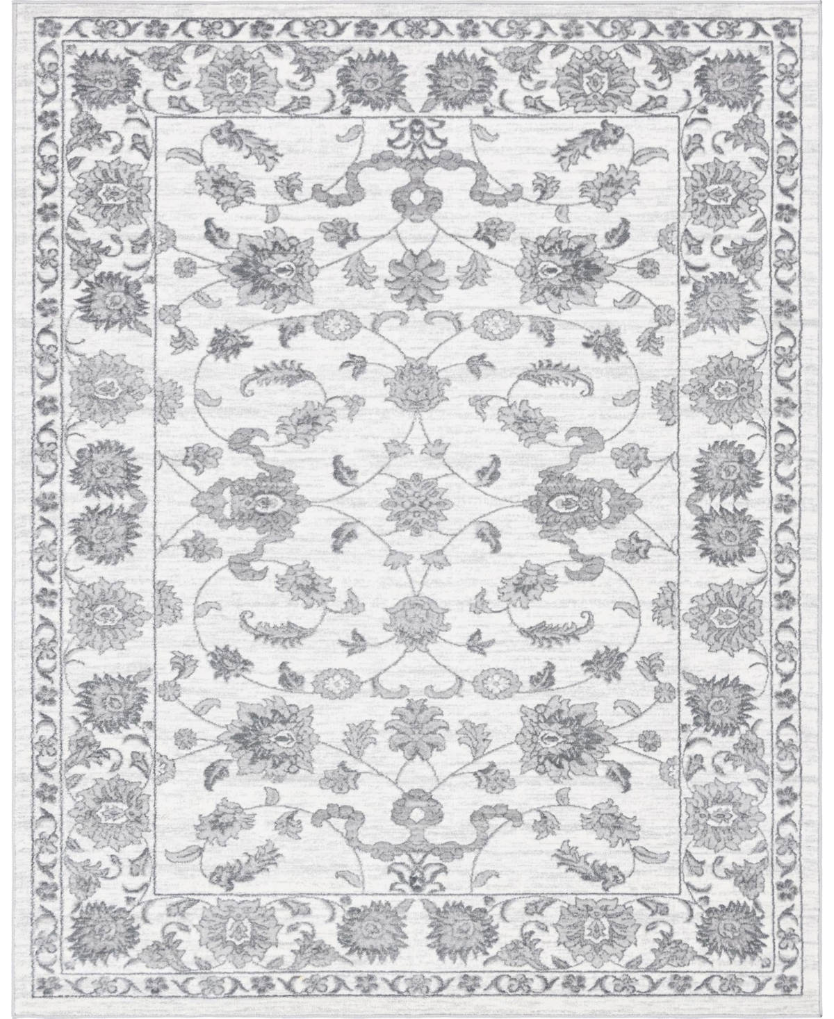 Bayshore Home Dorchester Floral 7'10in x 10' Area Rug - Ivory