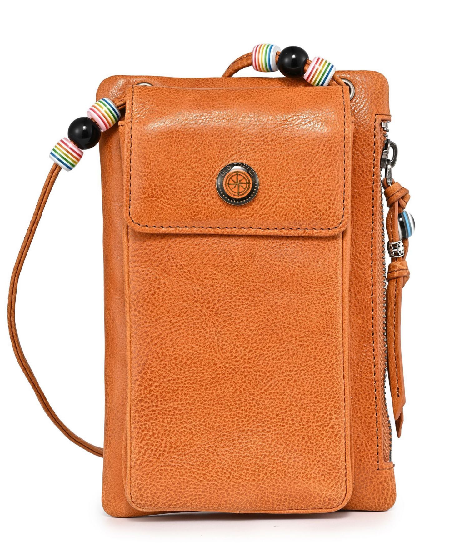 Женская сумка OLD TREND Genuine Leather Northwood Phone Carrier, цвет: Карамельный — фото 1