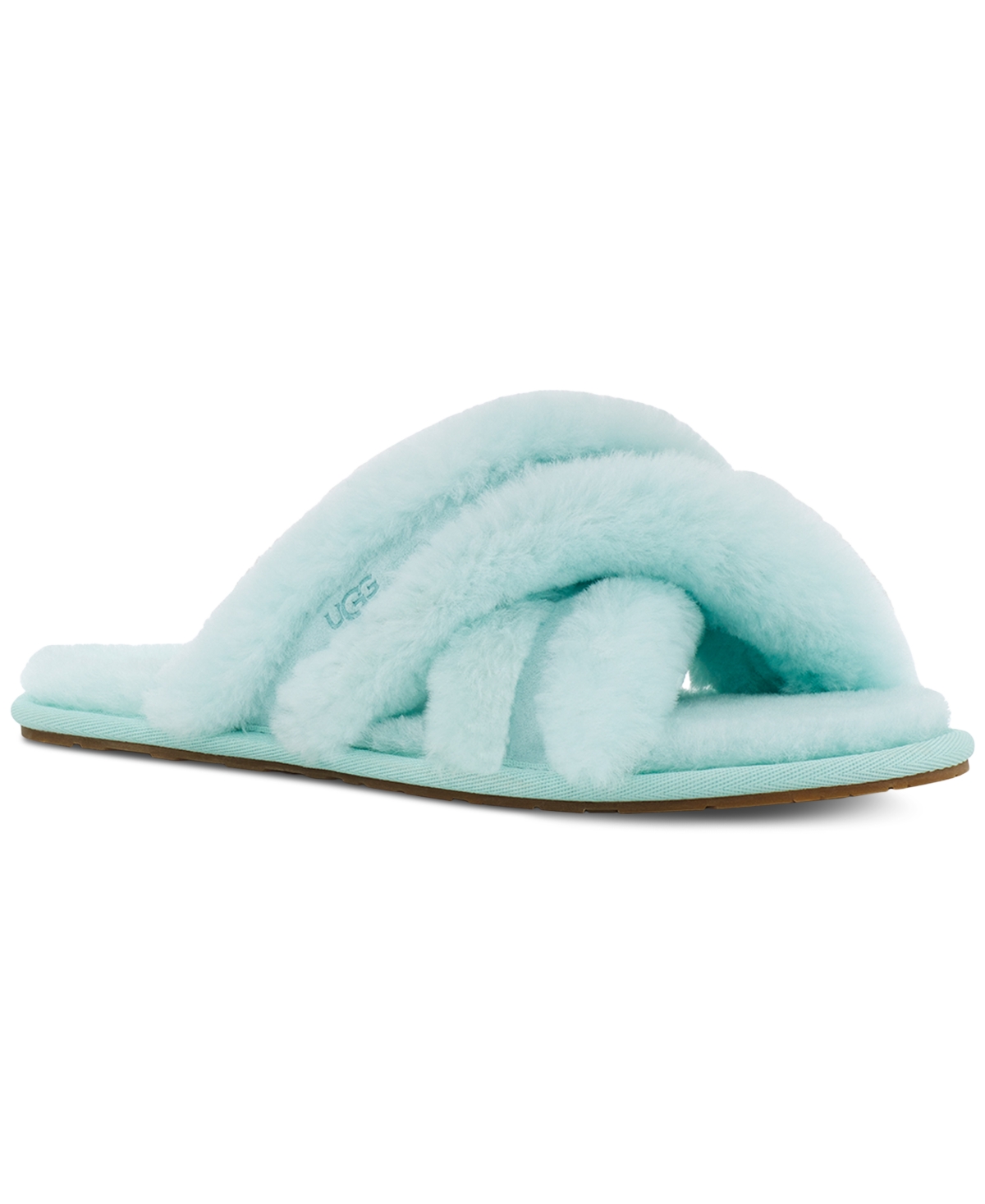 UGG SCUFFITA FLUFFY SLIP-ON SANDALS
