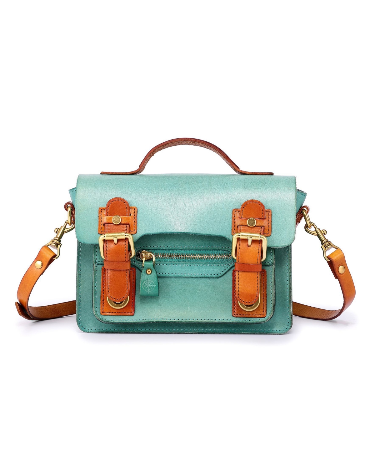 Women's Genuine Leather Aster Mini Satchel - Red