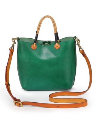 Women's Genuine Leather Outwest Mini Tote Bag