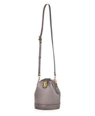 Doctor Mini Leather Bucket Crossbody Bag