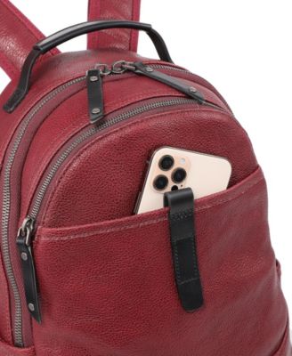 Sun-Wing Small Leather Backpack