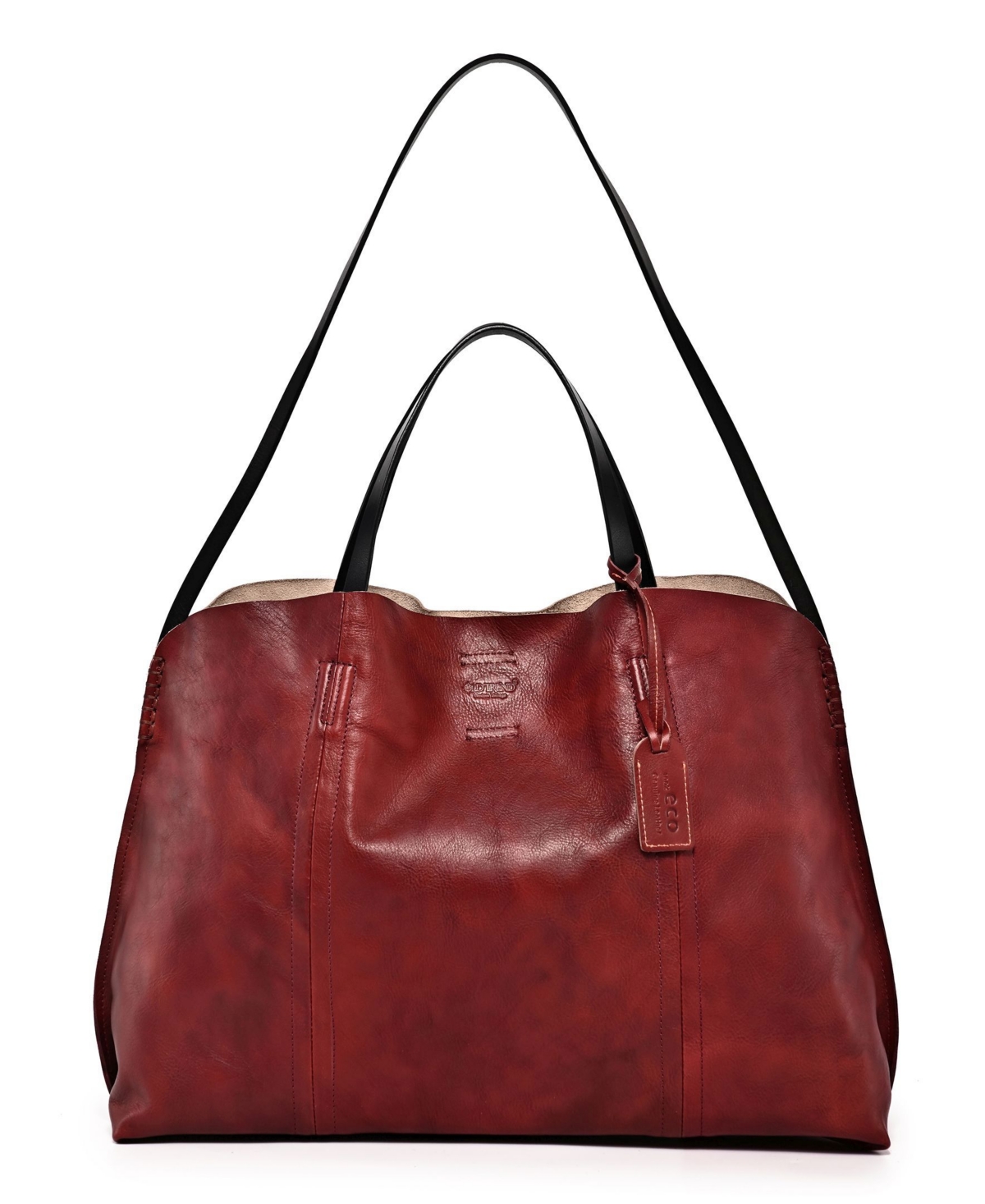 Old Trend Women's Genuine Leather Forest Island Tote Bag In Red