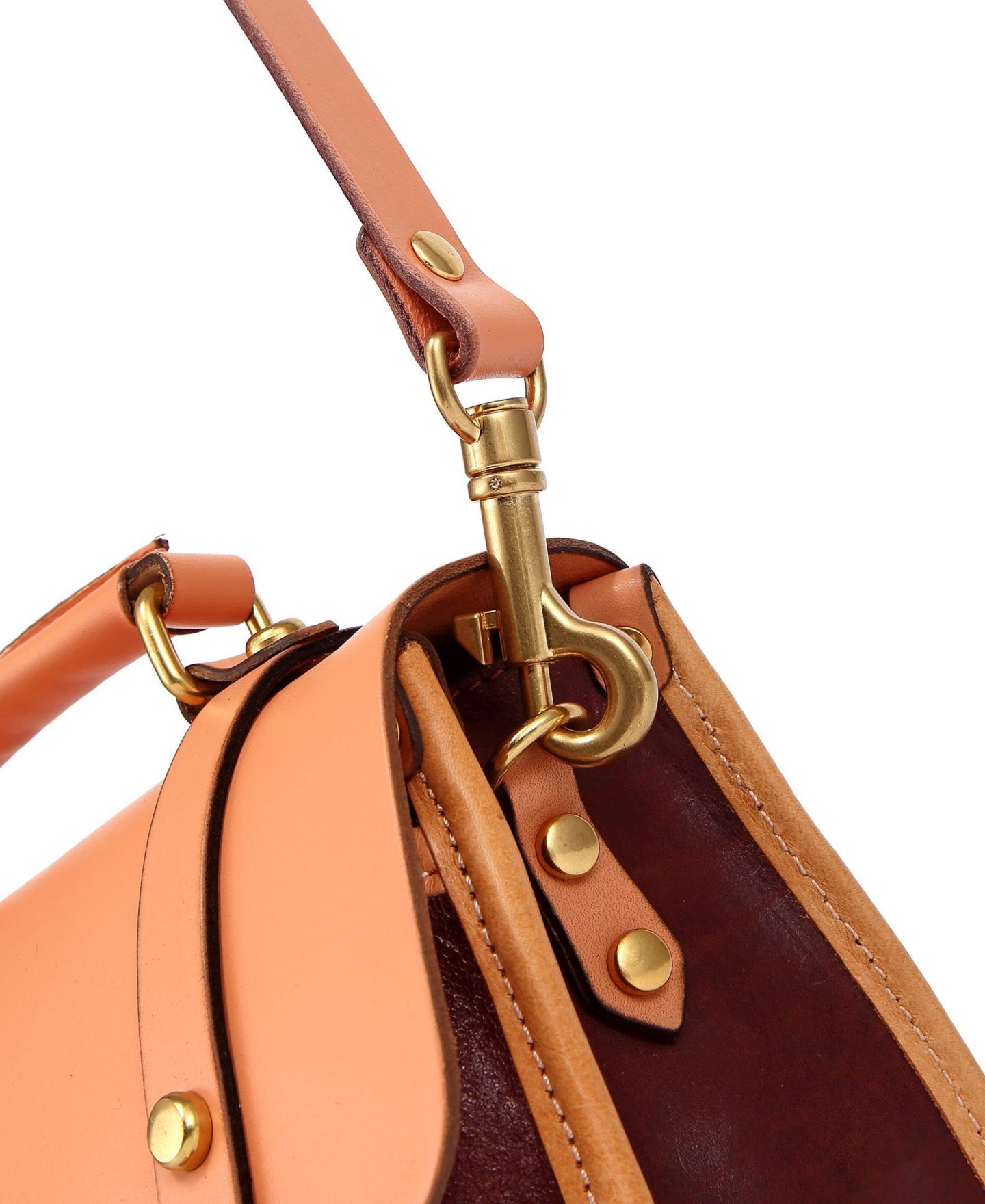 Женская сумка OLD TREND Genuine Leather Alder Mini Satchel, цвет: Коричневый / Бежевый — фото 11