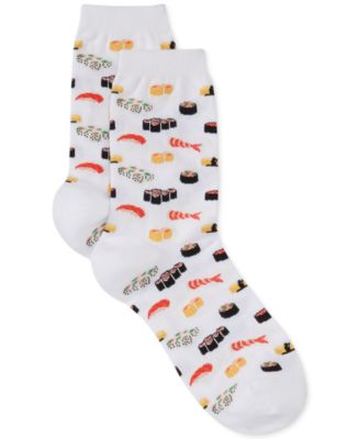 Hot Sox Women's Sushi Print Fashion Crew Socks - Macy's
