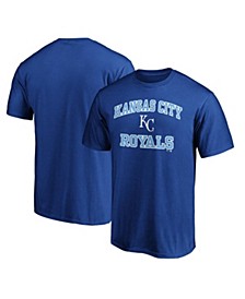 Men's Branded Royal Kansas City Royals Heart & Soul T-shirt