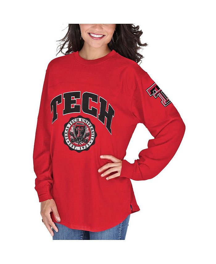 Pressbox Women's Red Texas Tech Red Raiders Edith Long Sleeve T