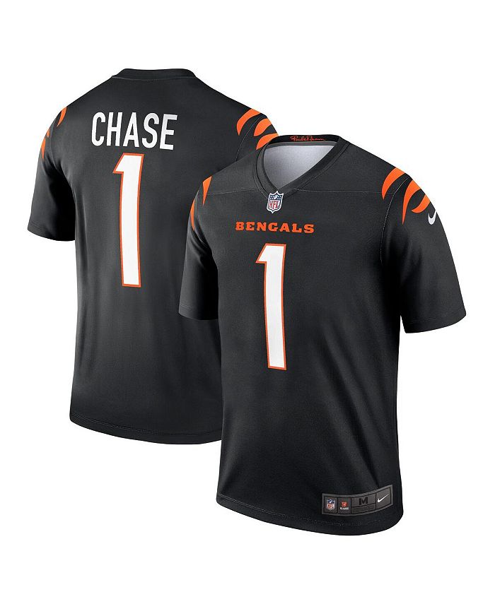 Nike Men's Ja'Marr Chase Black Cincinnati Bengals Legend Jersey - Macy's