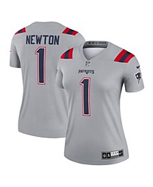 Women's Cam Newton Gray New England Patriots Inverted Legend Jersey
