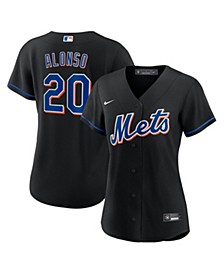 Women's Pete Alonso Black New York Mets 2022 Alternate Replica Player Jersey