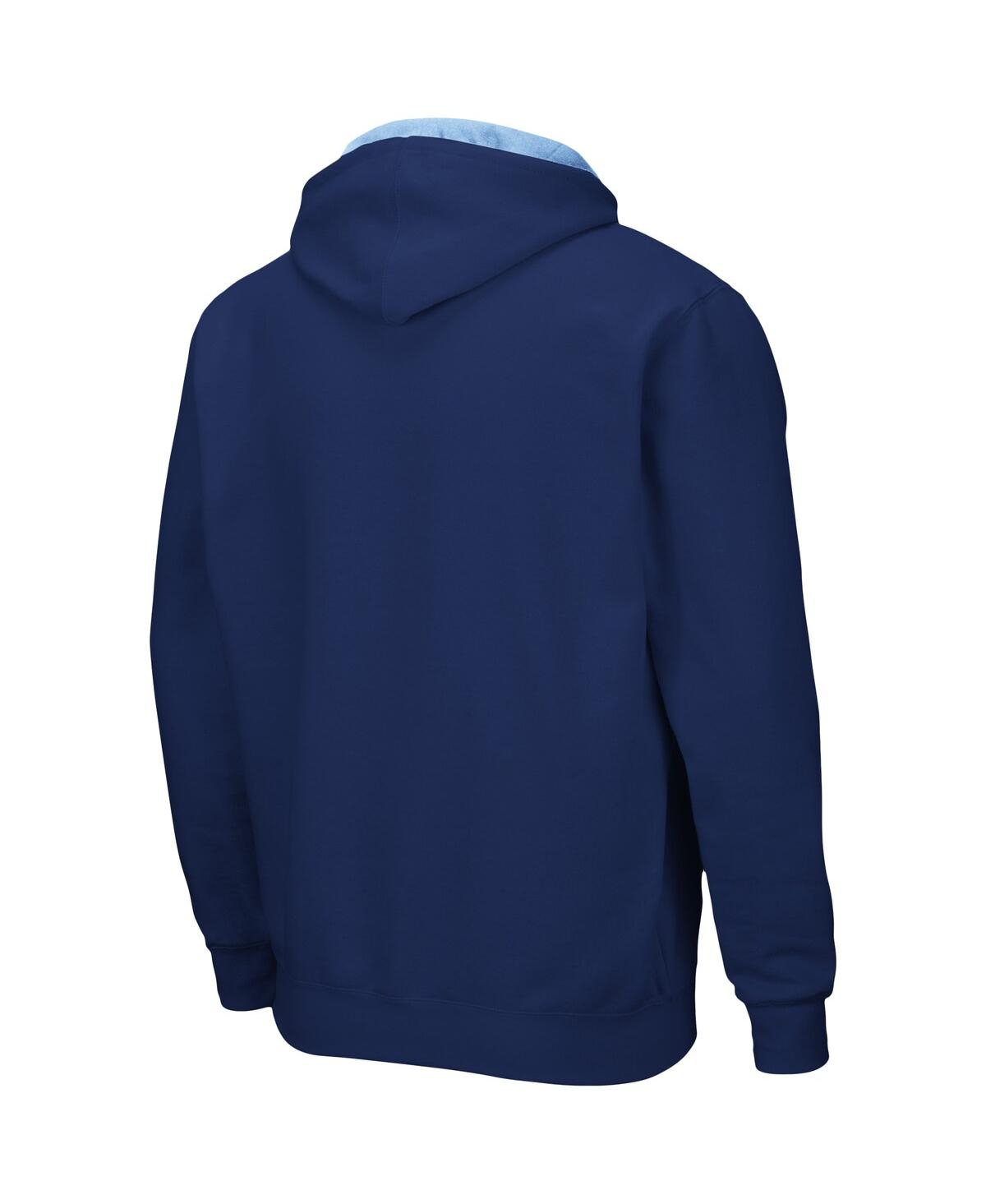 Colosseum Men's  Navy Rhode Island Rams Arch And Logo 3.0 Full-zip Hoodie In Navy