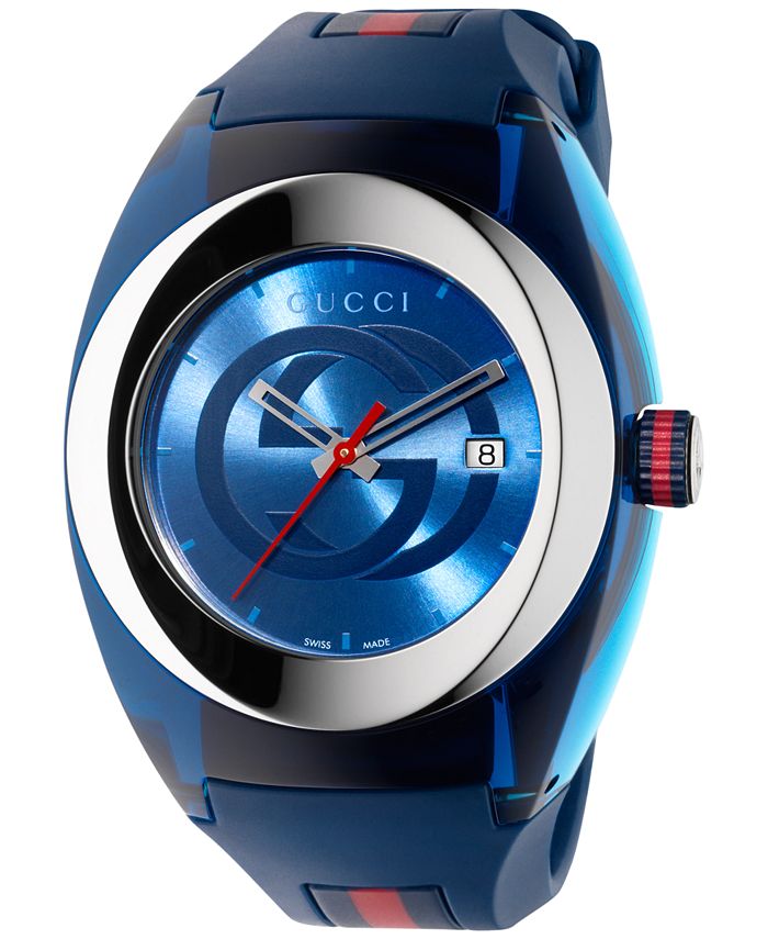 Gucci watch shop blue red strap