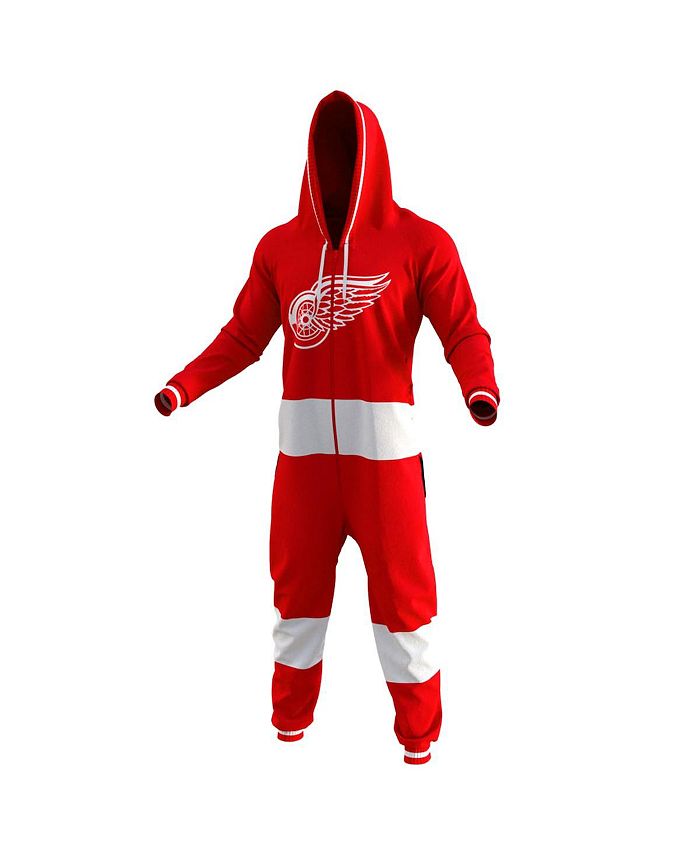 Hockey Sockey Men's Detroit Red Wings Red Hockey Jersey Pajamas Macy's