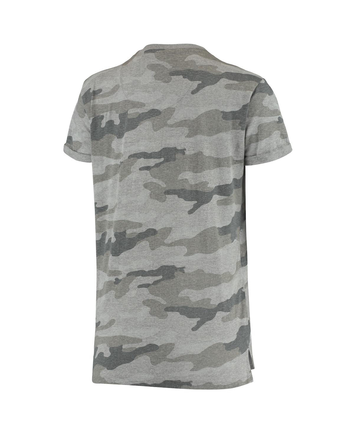 Women's PressboxWisconsin Badgers T-shirt - Camo