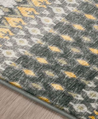 Brisbane Washable BR1 2'3" x 7'6" Runner Area Rug