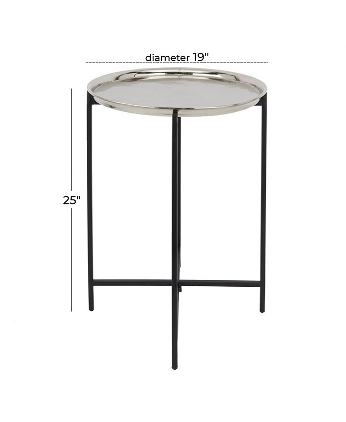 Rosemary Lane Aluminum Transitional Accent Table Macy's