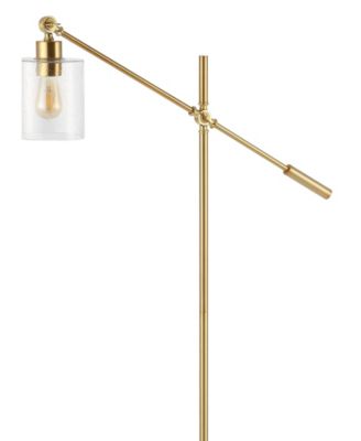 Kathryn Classic Glass Adjustable Head Modern LED Floor Lamp