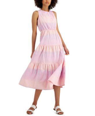 Charter Club Petite Gingham Print Midi Dress Created for Macy s Macy s