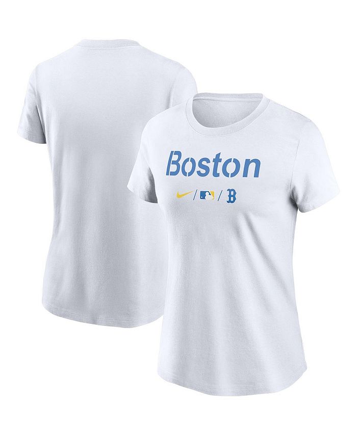 Nike Women's White Boston Red Sox 2021 City Connect Wordmark T
