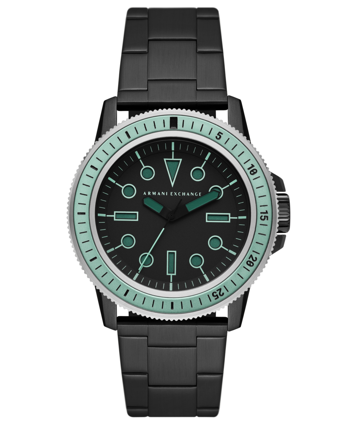 Ax Armani Exchange Men's Leonardo Blacktone Stainless Steel Bracelet