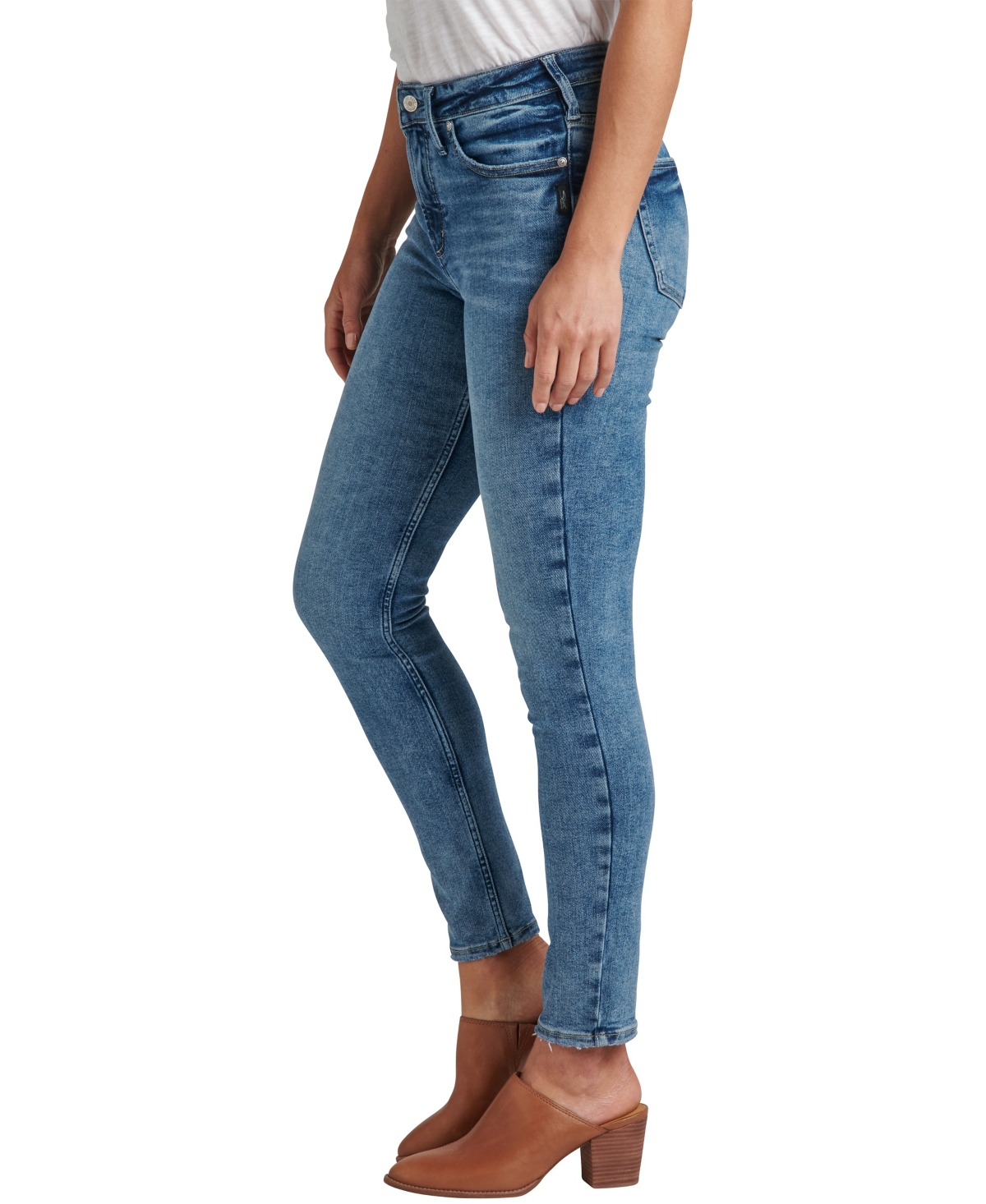 Silver Jeans Co. Women's Infinite Fit One Size Fits Four High Rise Skinny Jeans