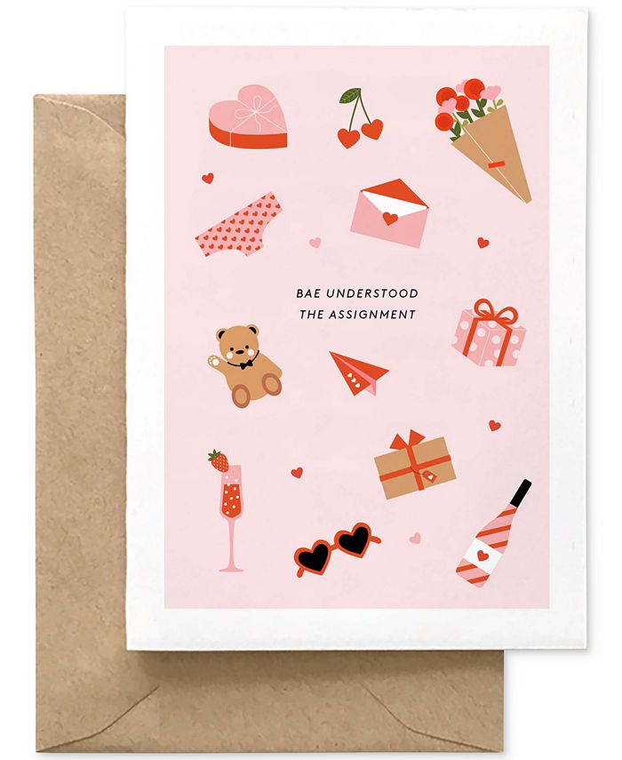 Spaghetti & Meatballs Bae Understood the Assignment Greeting Card Macy's