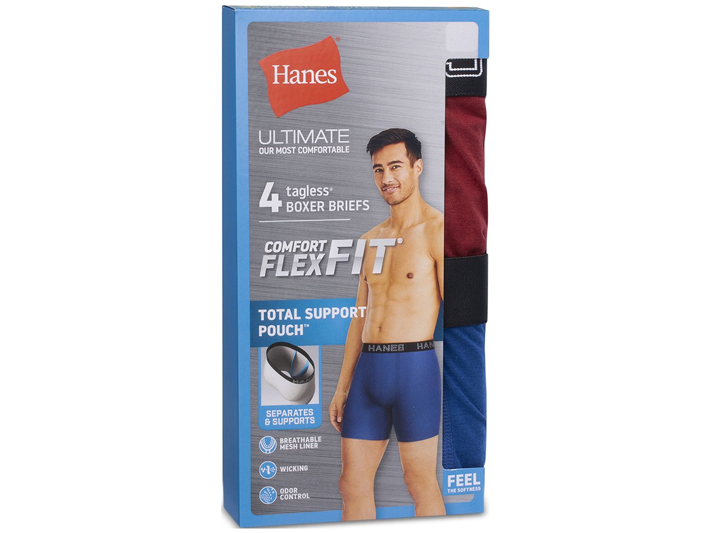 Трусы-боксеры Ultimate® Flex для мужчин — Hanes, цвет: Assorted — фото 2