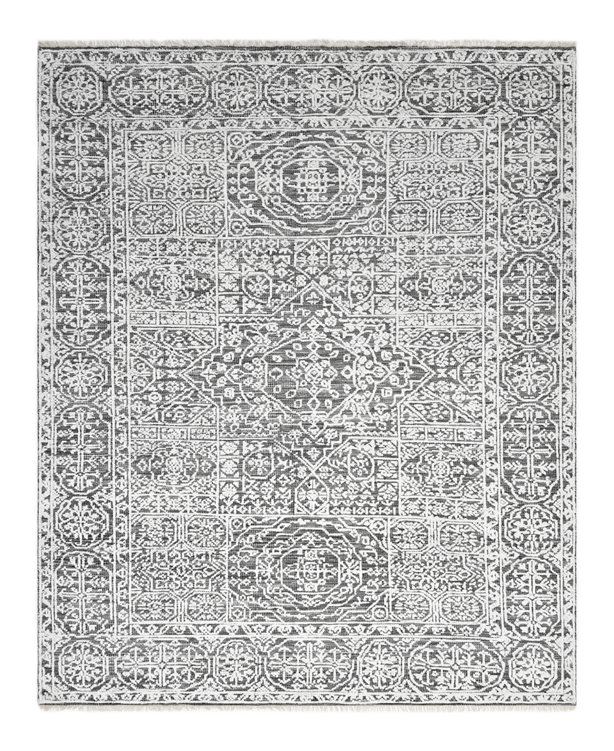 Timeless Rug Designs Transitional S3354 8' x 10' Area Rug - Gray