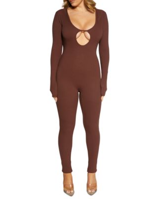 Naked Wardrobe The NW Snatched Vibes Jumpsuit - Macy's