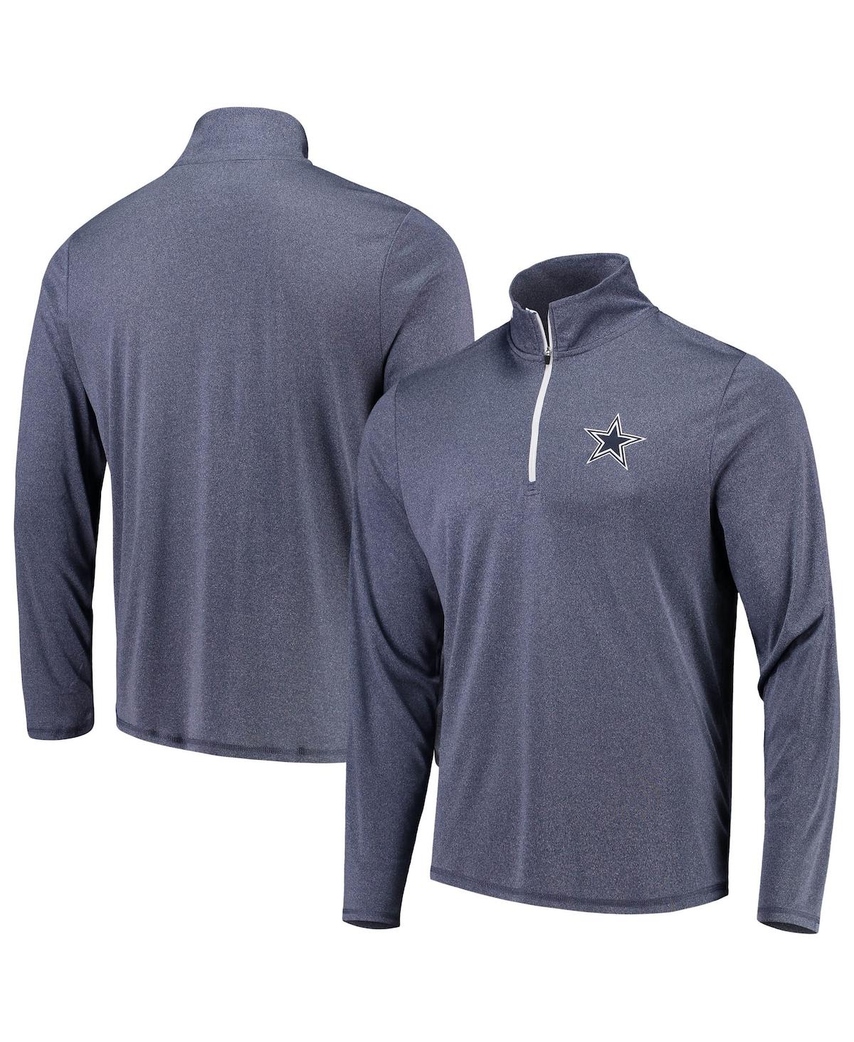 UPC 888841647550 product image for Men's Heathered Navy Dallas Cowboys Arnie 1/4-Zip Pullover Jacket | upcitemdb.com