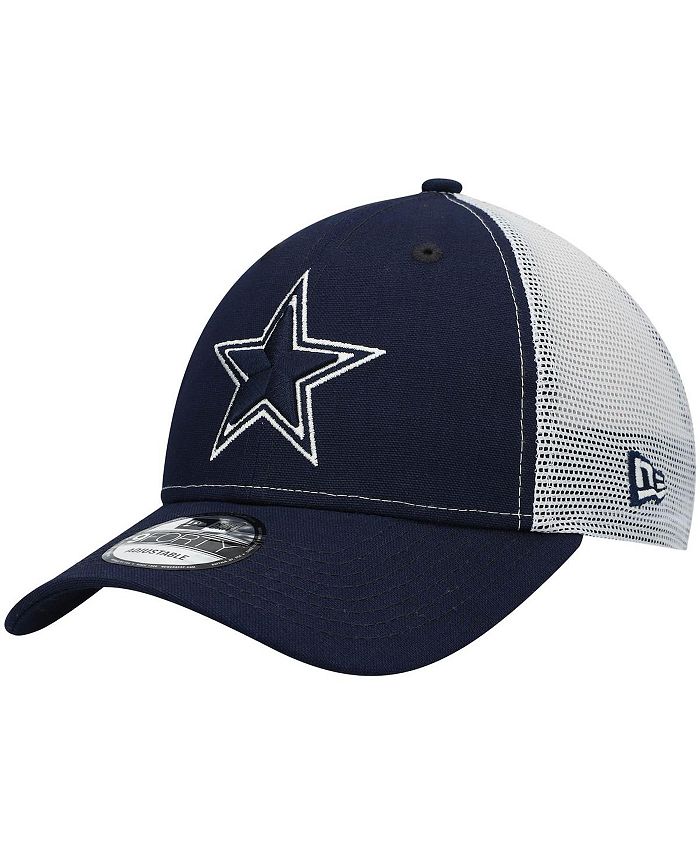 New Era Men's Navy Dallas Cowboys Basic Trucker 9FORTY Snapback Hat ...
