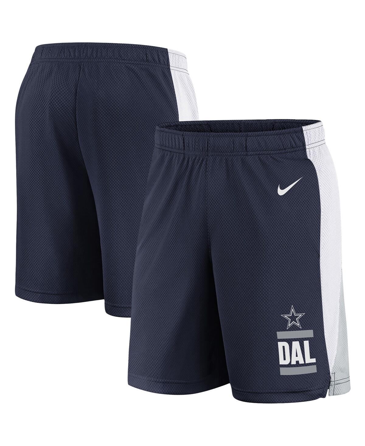 Youth Boys Nike Navy Dallas Cowboys Shorts