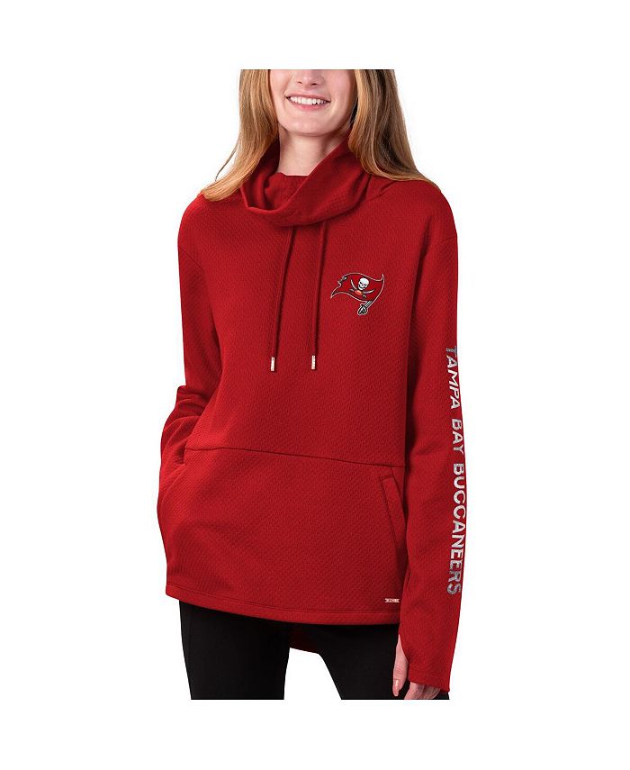 MSX by Michael Strahan Women's Red Tampa Bay Buccaneers Amelia Turtleneck  Pullover Hoodie - Macy's