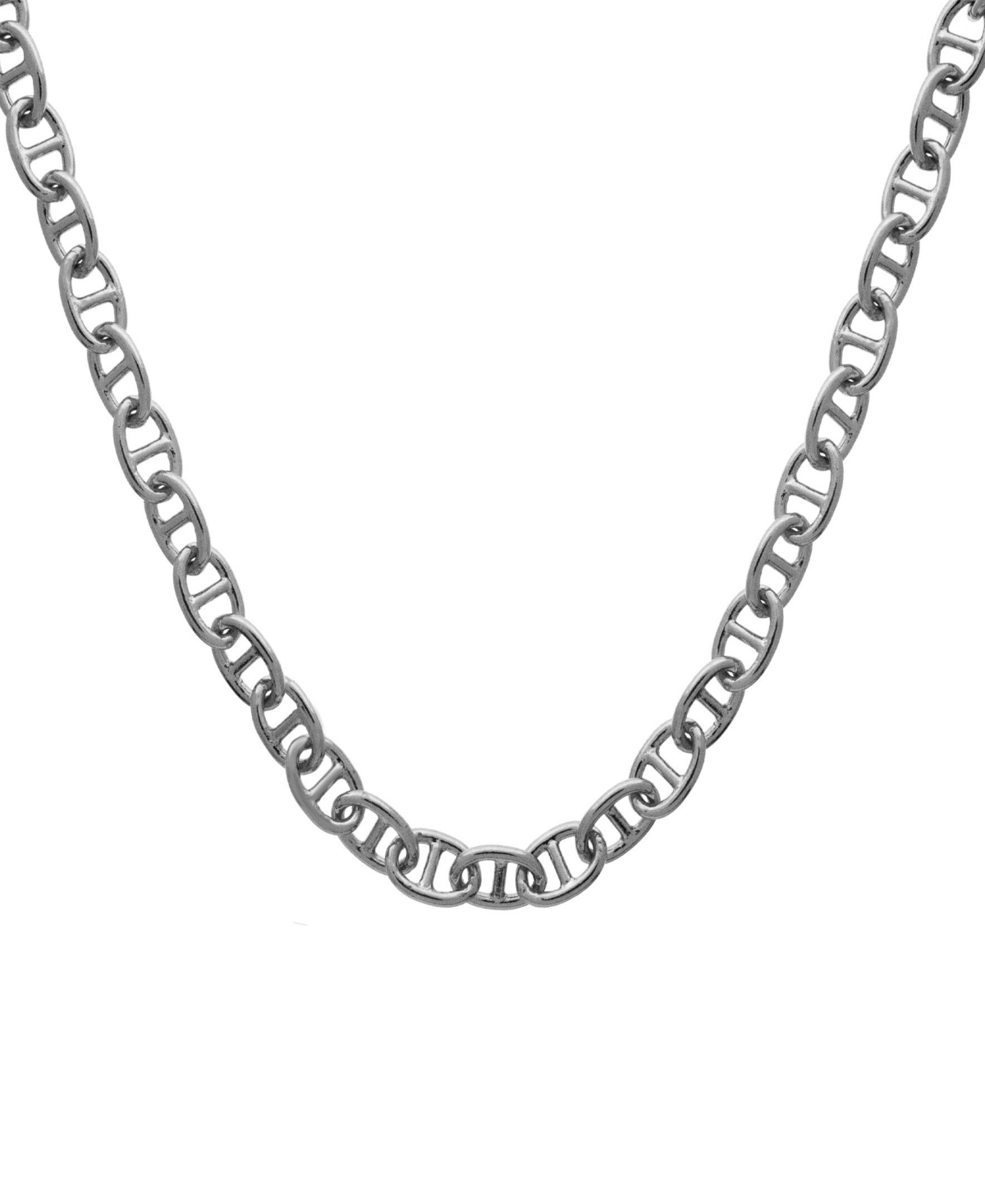 18" Silver Plated Marina Link Chain Necklace - Silver Plated