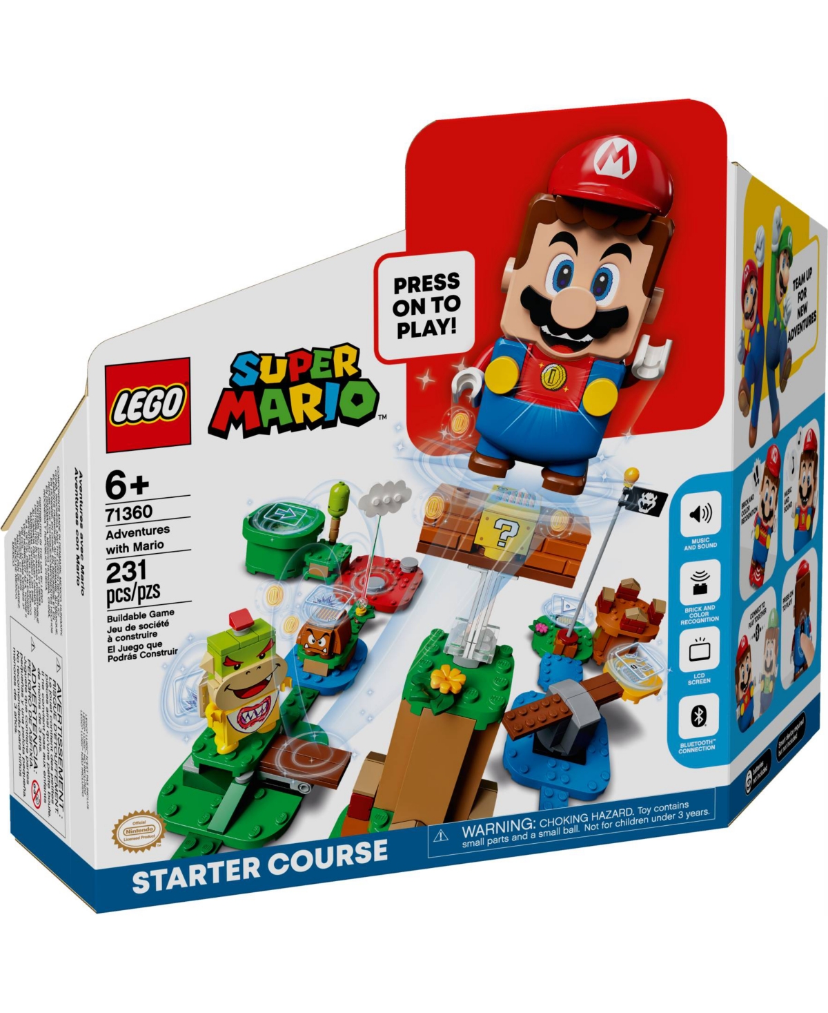 Shop Lego Super Mario Adventures 71360 Mario Starter Course Toy Building Set In No Color