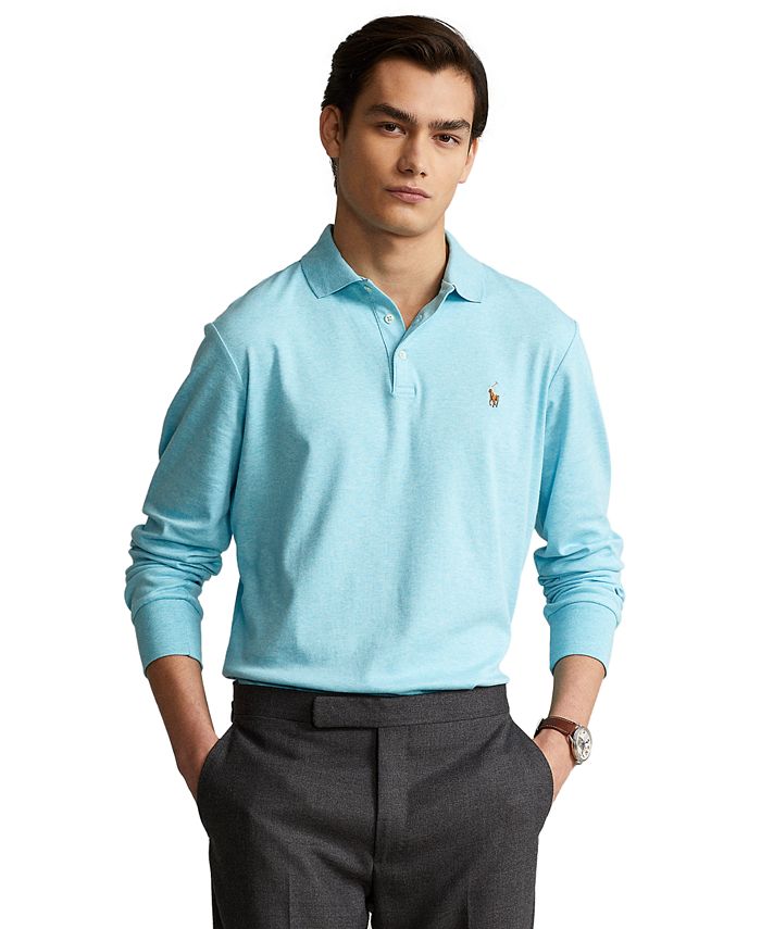 Polo Ralph Lauren Men's Classic-Fit Long Sleeve Soft Cotton Polo - Macy's