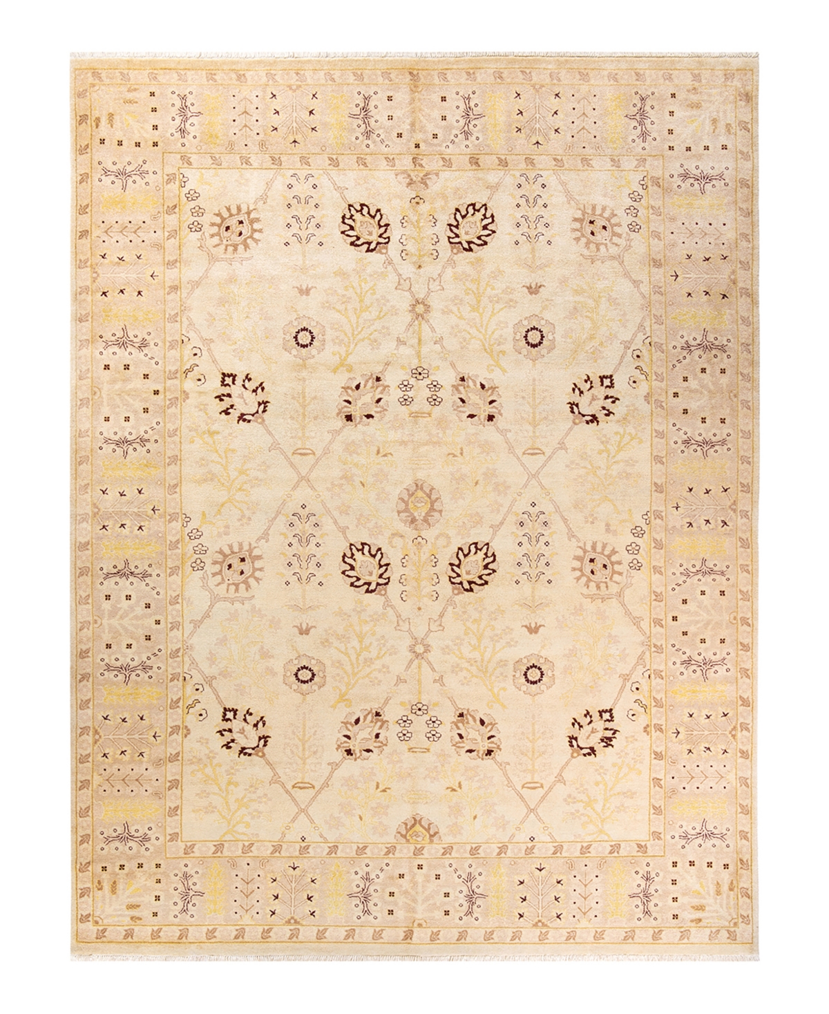Closeout! Adorn Hand Woven Rugs Eclectic M1424 9'1in x 12'2in Area Rug - Ivory