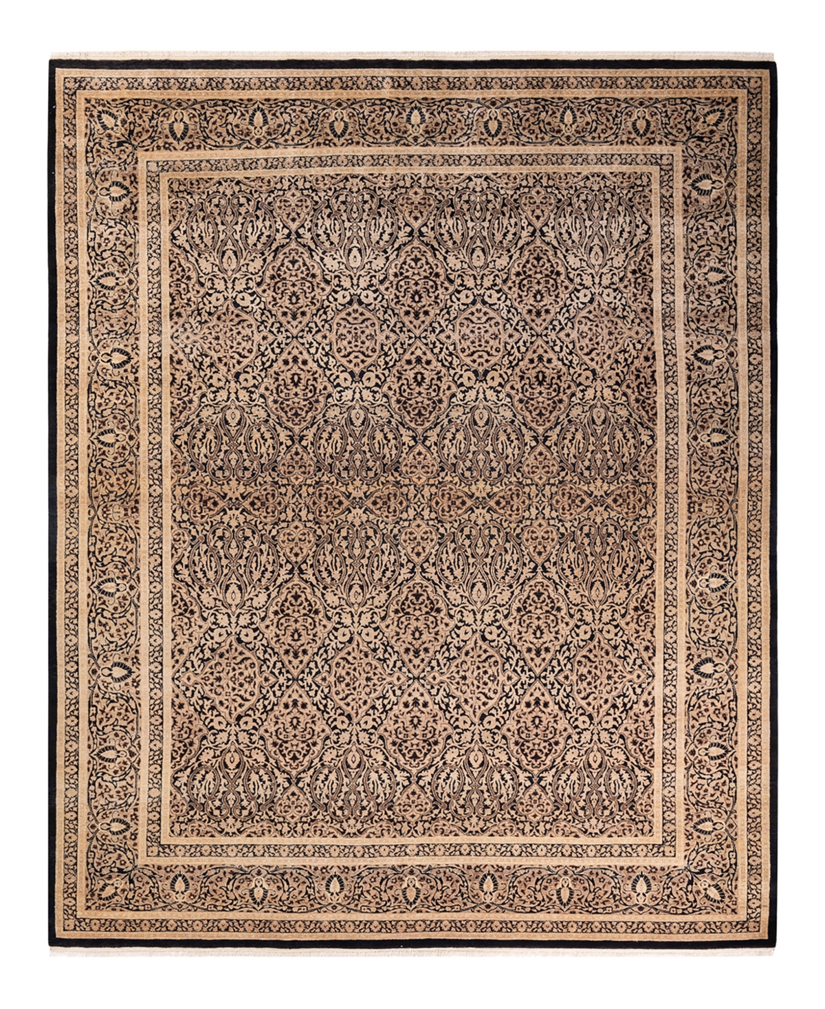 Closeout! Adorn Hand Woven Rugs Mogul M16020 8'3in x 10'4in Area Rug - Black
