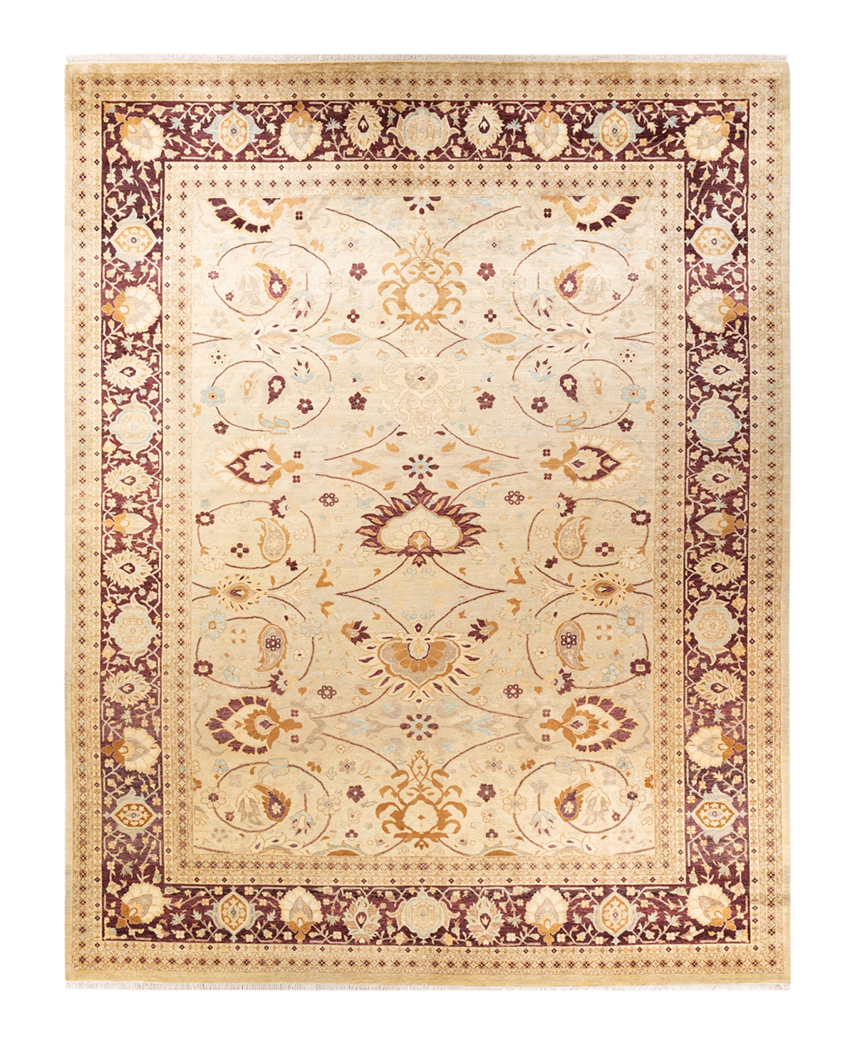 Closeout! Adorn Hand Woven Rugs Mogul M1130A 9'2in x 12'1in Area Rug - Yellow