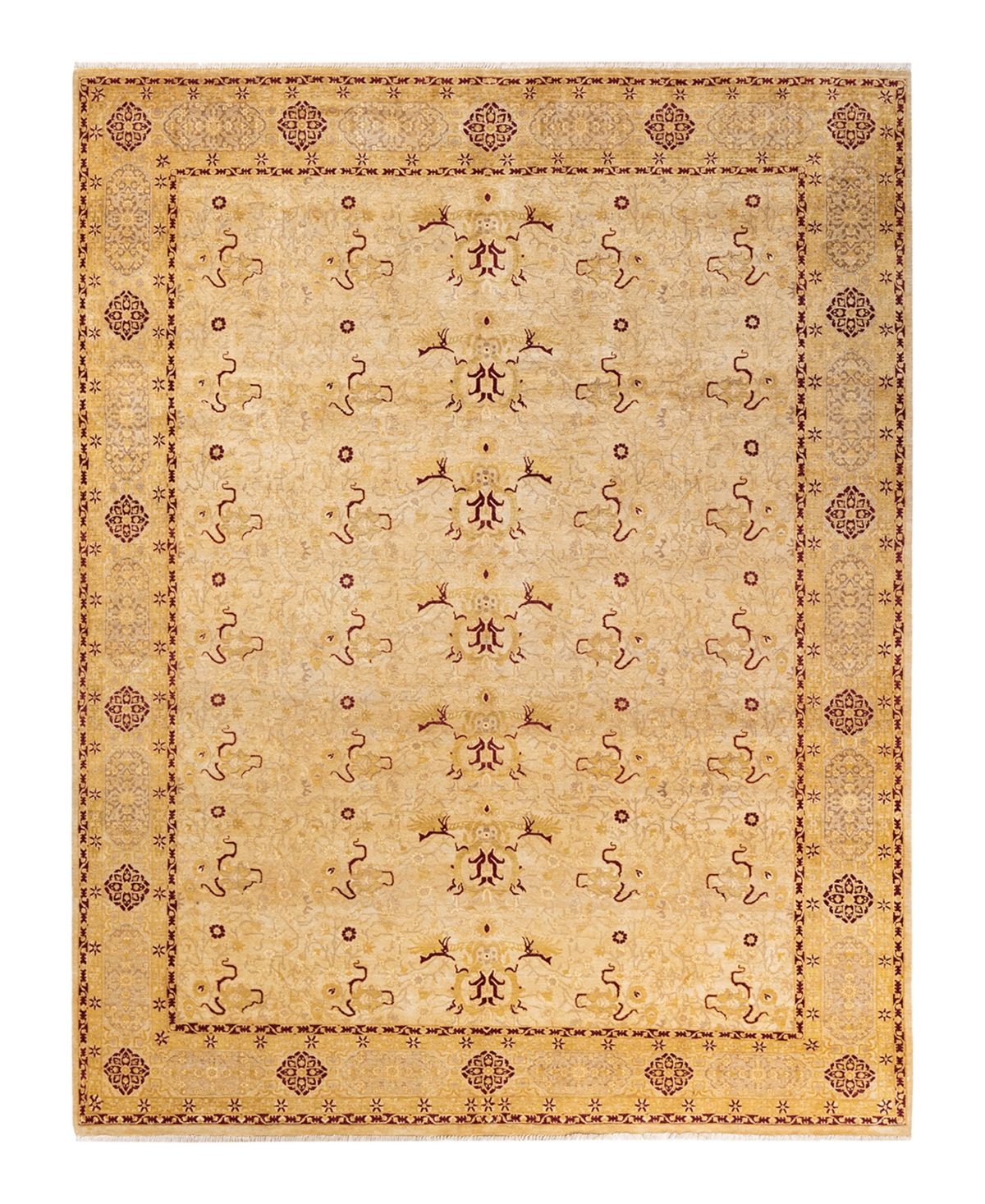Closeout! Adorn Hand Woven Rugs Mogul M14032 8'2in x 10'5in Area Rug - Ivory