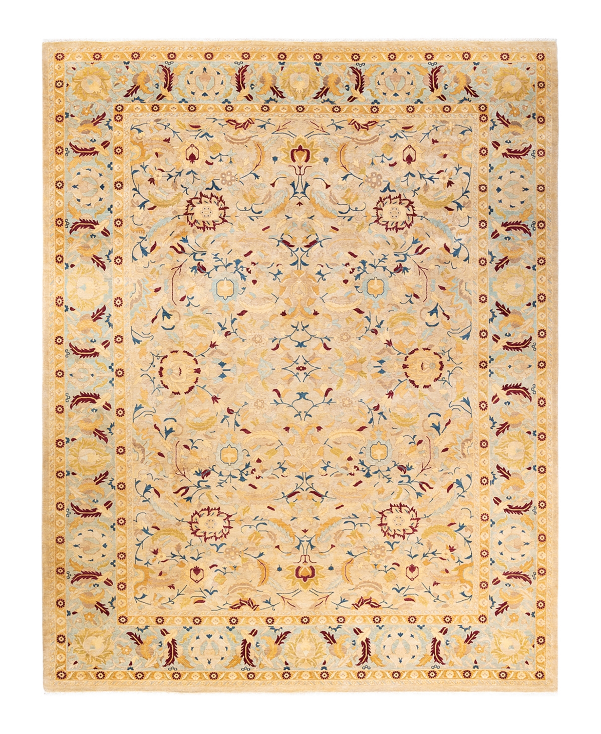 Closeout! Adorn Hand Woven Rugs Mogul M14053 9'1in x 12'1in Area Rug - Ivory
