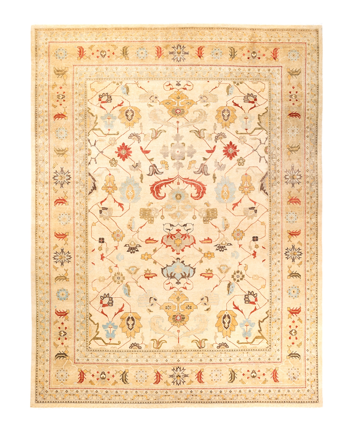 Closeout! Adorn Hand Woven Rugs Eclectic M15156 9'1in x 12'1in Area Rug - Ivory