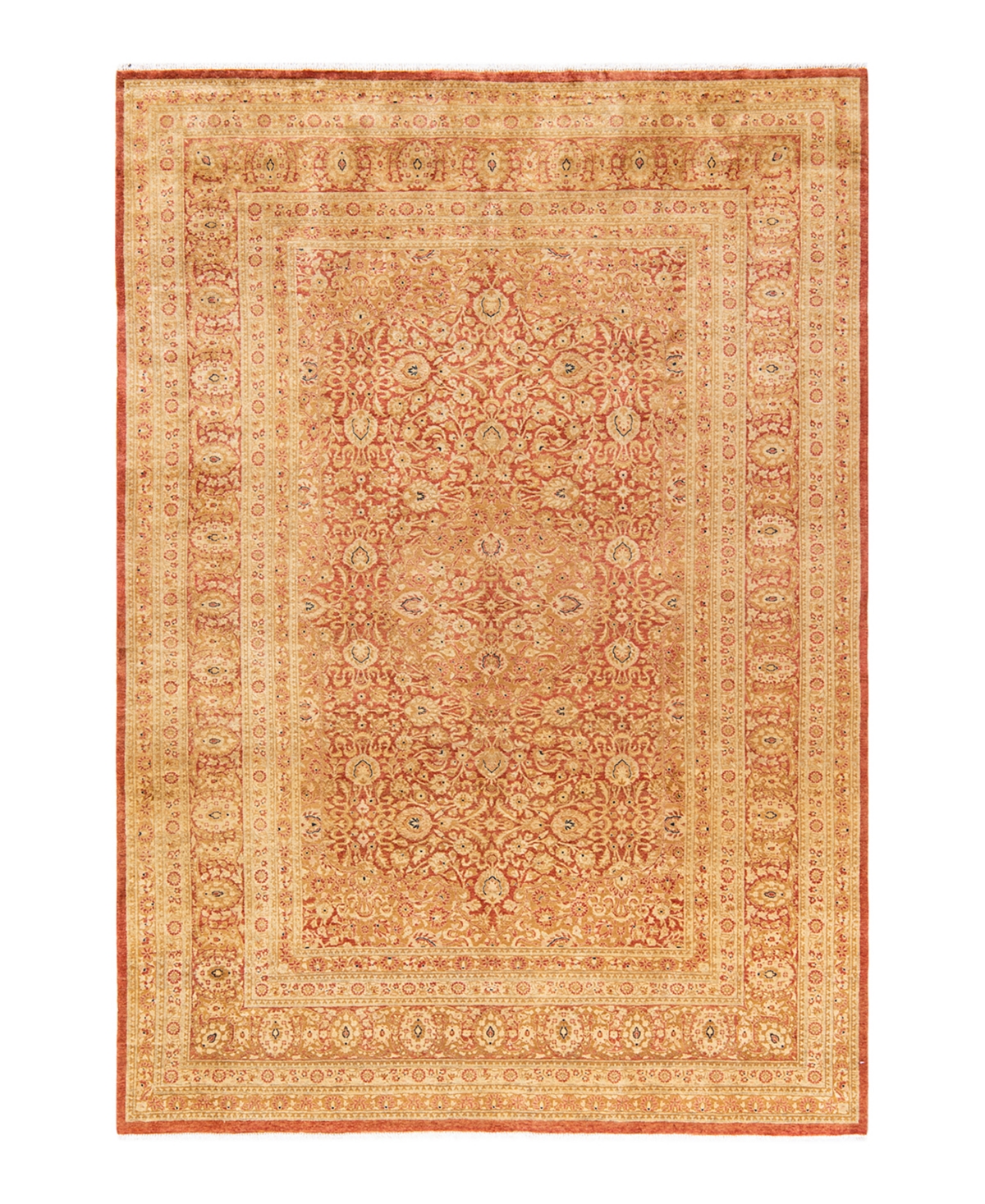 Closeout! Adorn Hand Woven Rugs Mogul M11608 6'2in x 9'4in Area Rug - Orange
