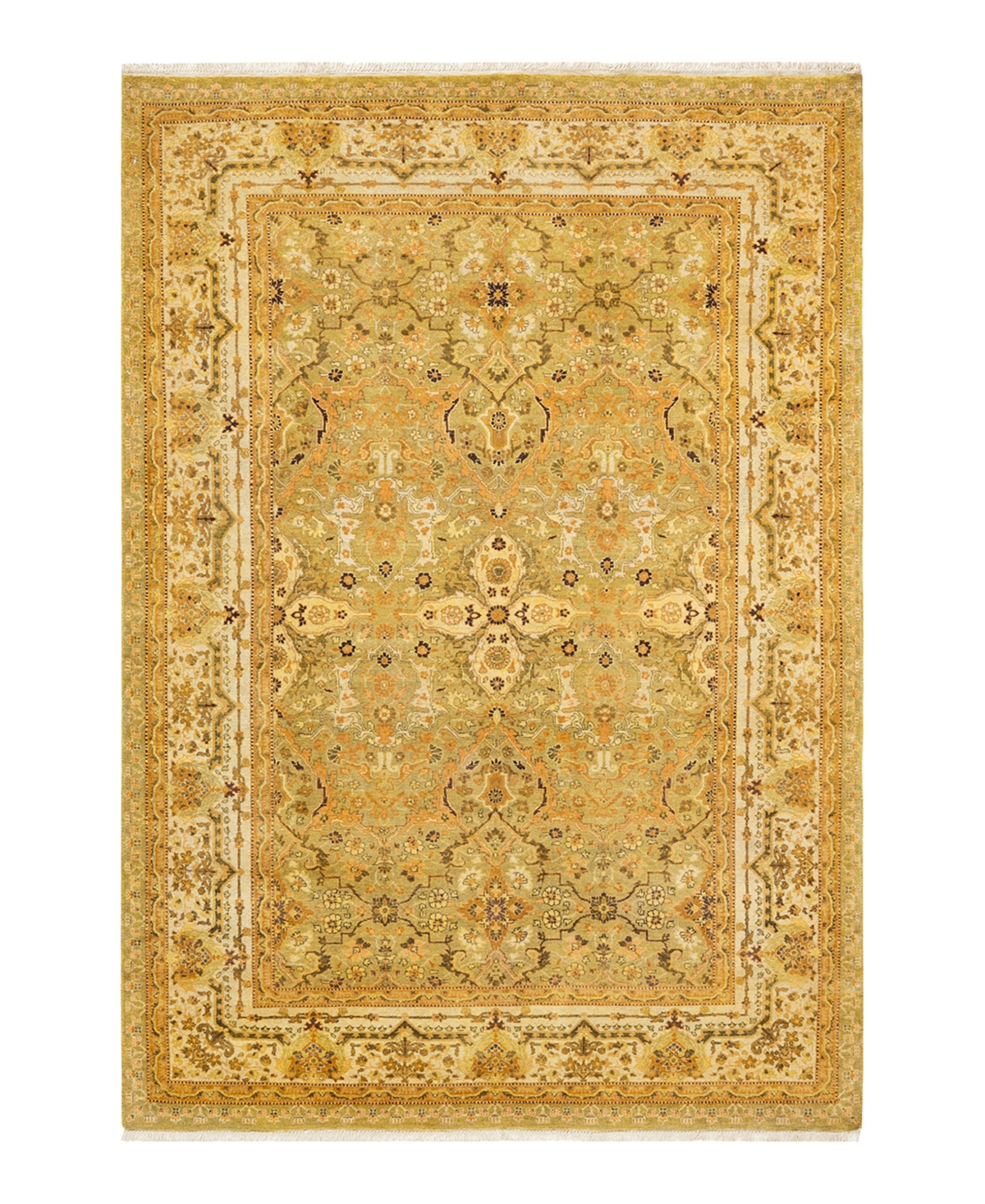 Closeout! Adorn Hand Woven Rugs Mogul M16442 4'8in x 6'10in Area Rug - Green