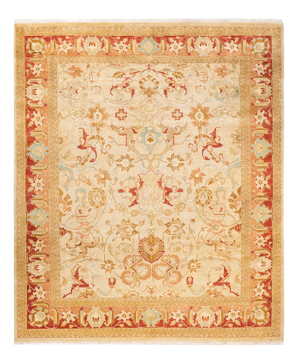 Closeout! Adorn Hand Woven Rugs Mogul M1440 8'1in x 9'10in Area Rug - Ivory