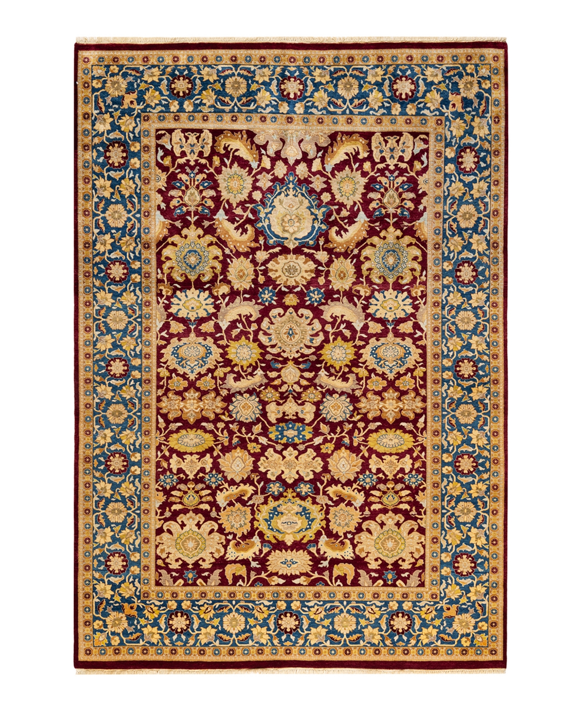 Closeout! Adorn Hand Woven Rugs Mogul M1406 6'1in x 9' Area Rug - Red