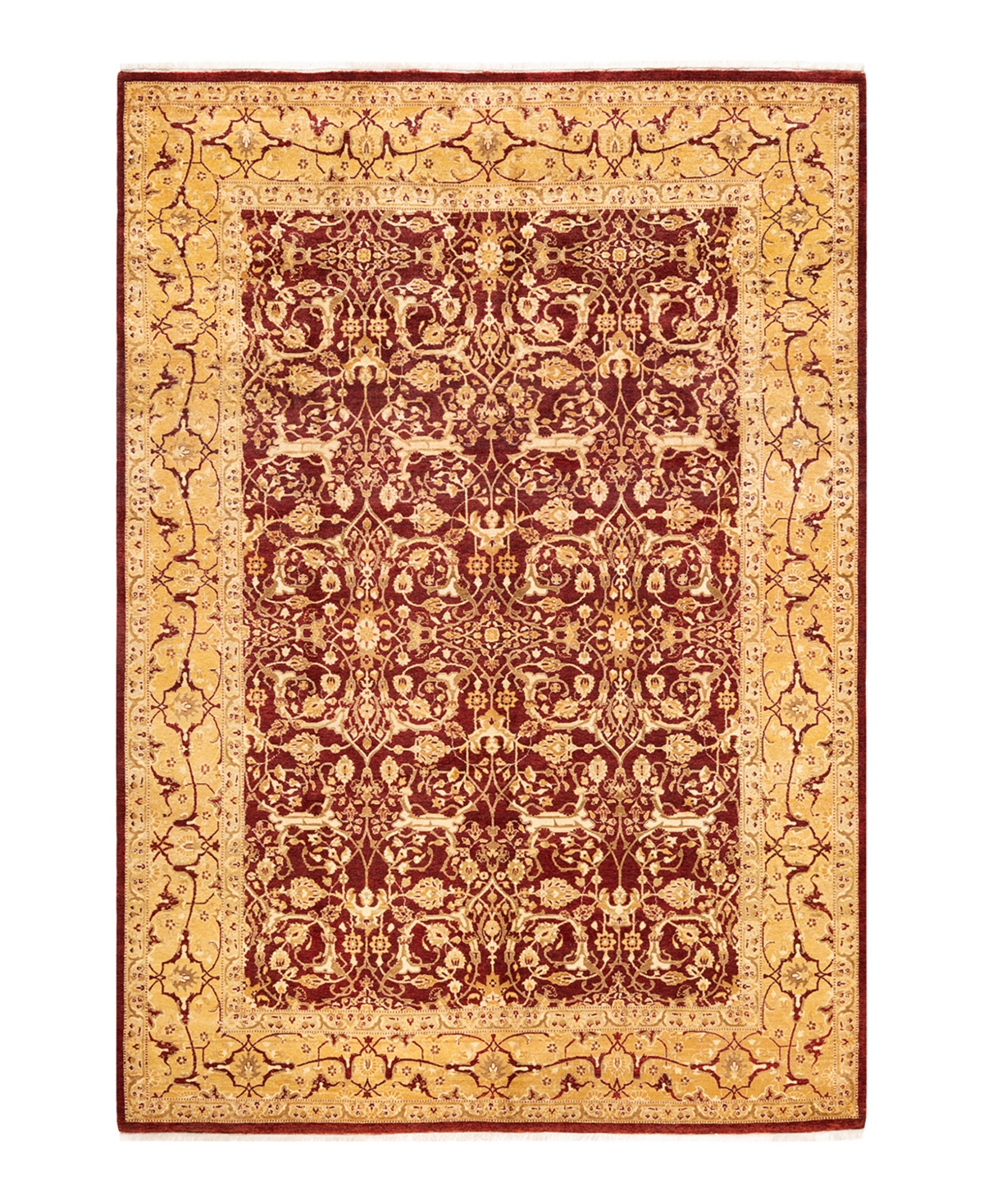 Closeout! Adorn Hand Woven Rugs Mogul M174964 6'1in x 8'7in Area Rug - Red