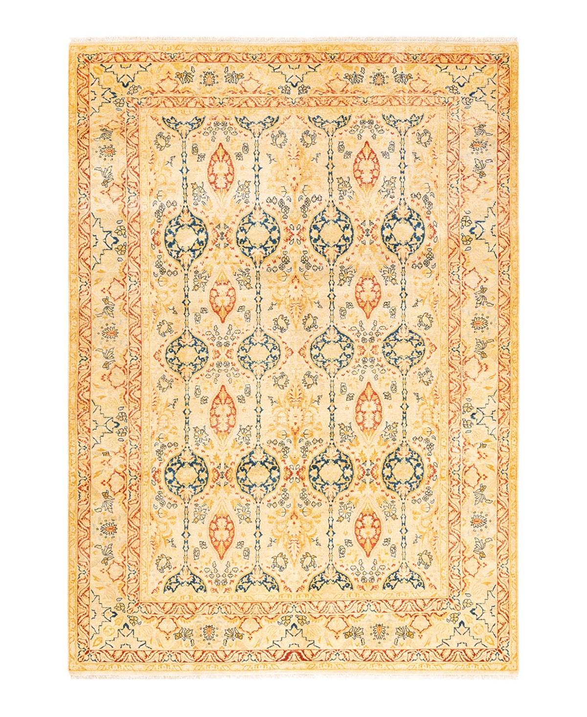 Closeout! Adorn Hand Woven Rugs Mogul M14626 6'2in x 8'8in Area Rug - Ivory